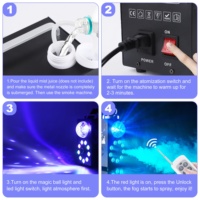 NOUVEAU U King 9PCS Machine à fumée LED haute puissance trois-en-un pleine couleur