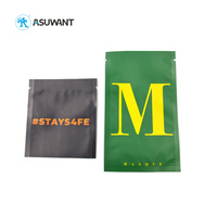Petit emballage de sachet en feuille d'aluminium thermoscellée en plastique de qualité alimentaire imprimé sur mesure, sac de pochette en mylar plat avec joint 3 faces