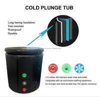 Di alta qualità buon prezzo PVC recupero Pod freddo Barrel gonfiabile vasca da bagno di ghiaccio con Chiller per la terapia del freddo Spa