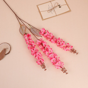Flores Artificiales de Jacinto de 3 Ramas para Decoración de Pasillos de Boda, Arreglos Florales de Seda para Hoteles, Tiendas y Paisajismo - Product Image 4