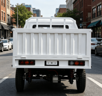 Pick-up électrique 4x4, design tout-terrain, homologation EEC COC, conduite à gauche, cabine spacieuse de 1,35 m, fonction de basculement hydraulique