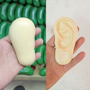 Balle anti-stress en mousse souple en forme d'oreille avec logo imprimé, jouet personnalisé pour la promotion - Product Image 2