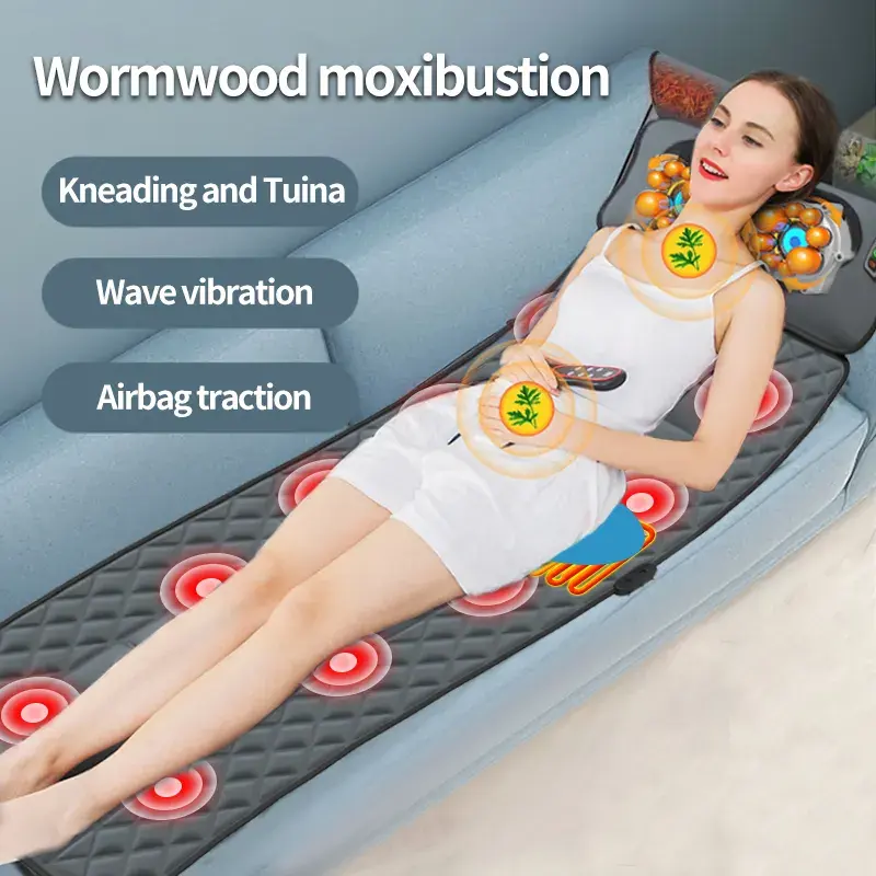 New upgraded neck massage mattress intelligent control full body massage mattress multiple modes massage mattress