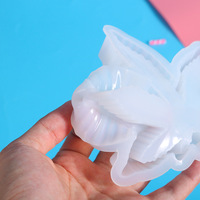 Moule époxy grande taille en forme de feuille de chanvre cendrier en silicone pour résine