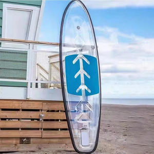 Planche à pagaie transparente, planche à ramer, <span class=keywords><strong>SUP</strong></span> avec pagaie, 250 kg, pour le lac - Product Image 1