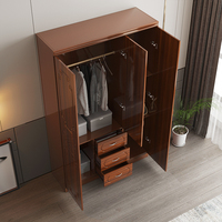 Offre Spéciale 1950 mm haut tissu armoire bébé chambre à coucher meubles armoire placard mdf chambre à coucher meubles ensemble 3 portes armoires