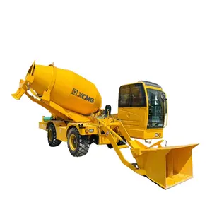 XCMG Official 4m3 Self Loading Propelled Loader Truck Mounted Concrete Mixer Price List