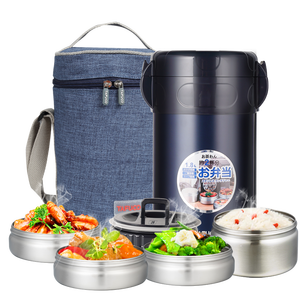 <span class=keywords><strong>1.8L</strong></span> 4 lớp sinh thái thân thiện thép không gỉ rộng miệng cách nhiệt container thực phẩm ăn trưa Hộp Ăn Trưa hộp - Product Image 2