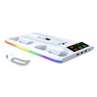 Support de refroidissement multifonctionnel HA-8008 pour PS5 Slim Disc et PS5 Slim Digital, support de charge et de rangement