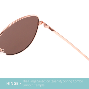 Venta al por mayor de fábrica, <span class=keywords><strong>lentes</strong></span> de té Cat Eye, gafas de sol personalizadas de lujo de Metal <span class=keywords><strong>para</strong></span> hombres, <span class=keywords><strong>monturas</strong></span> de gafas de sol <span class=keywords><strong>para</strong></span> conducir, stock listo - Product Image 3