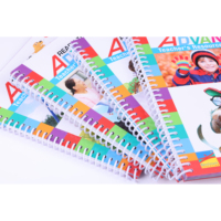 Cahier à spirale pour l'éducation préscolaire, avec feuilles détachables pour écrire et effacer, impression de livres circulaires pour enfants