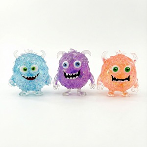 Juguete Antiestrés de Diseño Actualizado: Oso Axolotl de TPR, Bola Antiestrés de Maltosa, Pato Cubo de Hielo, Monstruo de Maltosa, Squishy con Purpurina, Juguete Sensorial - Product Image 4