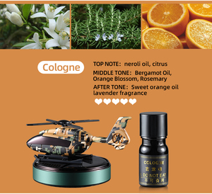<span class=keywords><strong>Ambientador</strong></span> Multifuncional Solar Metálico con Aroma a Colonia para el Salpicadero del Coche, Juguete de Helicóptero, Accesorios Únicos Naturales - Product Image 3
