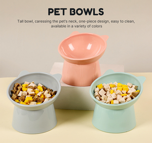 Personalizável rosa plástico gato tigela design anti-chateado arredondado características versáteis para cães animais requer caixa de carregamento embalado - Product Image 5