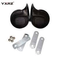 Meilleur Klaxon Éléphant 60dB 510Hz 12V pour Voitures, Haut-Parleur Coaxial Super Puissant, Forme d'Escargot en Plastique, Accessoire Automobile Véhicule, Type Trompette R