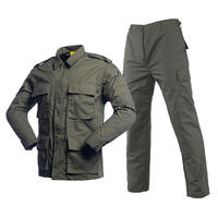 Tenues tactiques d'hiver pour hommes, uniformes de combat à manches longues, camouflage BDU, gris, vert foncé, bleu marine, noir, blanc