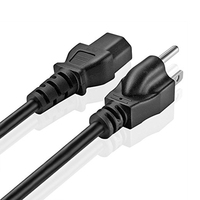 Cable de alimentación de CA de 3 clavijas US American NEMA 5-15p enchufe macho a conector hembra IEC C13 cable de alimentación para monitor, escáner, impresora