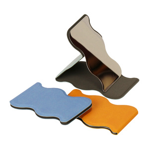OEM PU Cosmetic <b>Mirror</b> with Soft Touch Exterior and Portable <b>Compact</b> Size for Beauty and Personal Care Use - Product Image 1