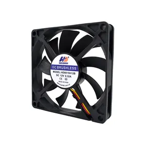 Hangdahui sessiz hava hava soğutma fanı 8015 sessiz 80mm dc fan eksenel akış egzoz rulman 80mm soğutma 12 volt fan