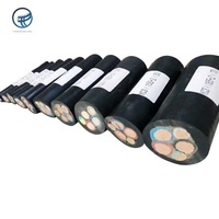 Fil électrique en cuivre nouvellement répertorié 5 noyaux câble blindé 25mm-95mm avec gaine en caoutchouc conducteur solide pour centrales électriques