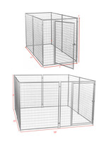 Prix d'usine vente en gros métal acier inoxydable 48 42 36 pouces Cage pour chien avec plateau fil épais chien Cage en fer pour animaux de compagnie au meilleur prix