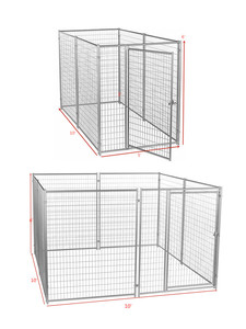 Fabrika fiyat toptan Metal paslanmaz çelik 48 42 36 inç köpek kafesi tepsisi kalınlaşmak tel köpek Pet demir sandık en iyi fiyat ile - Product Image 6