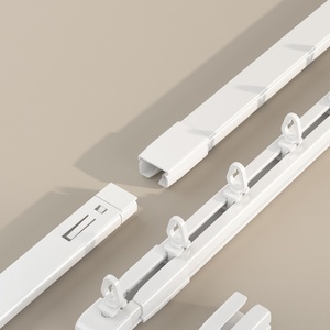 Rail de <span class=keywords><strong>rideau</strong></span> robuste en aluminium pour électrophorèse, <span class=keywords><strong>à</strong></span> plis ondulés en S, télescopique et réglable - Product Image 1