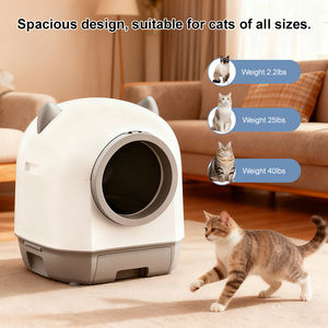 أتوماتيكية رائجة جديدة <span class=keywords><strong>Cat</strong></span> من خلال تطبيق التحكم في إزالة الرائحة لعدة قطط ذكية تنظيف ذاتي - Product Image 3