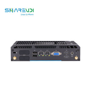 Fansız PC int-el Core i3 zuk i5 i7 i7 DDR3L <span class=keywords><strong>2</strong></span> LAN VESA montaj Nano masaüstü Linux Win10 endüstriyel fansız Mini PC - Product Image 6