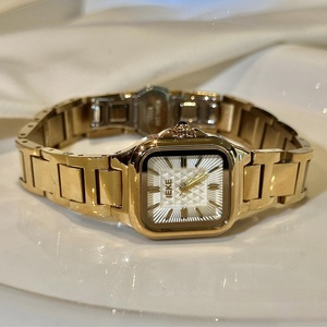 2026 New Golden Mid-century <b>Watch</b>, Square Design, Unisex, Light Luxury, Vintage Style, Perfect Gift for Lovers, Couple's <b>Watch</b> - Product Image 5