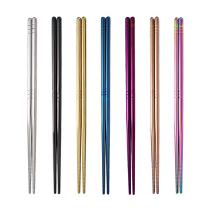 Logotipo personalizado chino de acero inoxidable boda <span class=keywords><strong>al</strong></span> <span class=keywords><strong>por</strong></span> <span class=keywords><strong>mayor</strong></span> reutilizable Sushi embalaje regalo <span class=keywords><strong>palillos</strong></span> de metal - Product Image 5