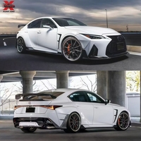 Kit aérodynamique en fibre de carbone de style ART de haute qualité pour Lexus IS 2021-2024 : Lame avant, jupes latérales, diffuseur arrière, spoiler, extensions d'ailes
