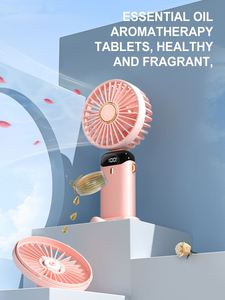 Custom logo Portable <b>Mini</b> <b>Hand</b> Held Foldable Fan With Hanging Strap and a Phone Holder for Corporate Company Souvenir Gift Idea - Product Image 4