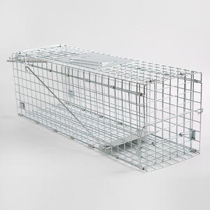 Piège à Animaux Vivants Pliable en Métal Massif pour le Contrôle des Nuisibles, <span class=keywords><strong>Cage</strong></span> de Capture de Chats et Lapins en Acier - Product Image 3