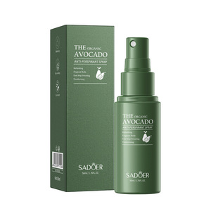 SADOER 50ml aguacate orgánico antitranspirante desodorante Spray humectante refrescante clavícula axila removedor <span class=keywords><strong>de</strong></span> olores - Product Image 6
