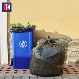 Custom Heavy Black Plastic Bin Bags High Grade Recycled Wheelie Black Bin Liners - Product Image 6