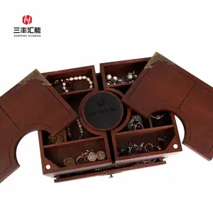 Guangdong Supplier Top Hot Sale Jewelry Packaging Wooden Jewelry Storage Case With High Quality In Stock