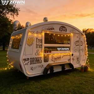 4 Wheel Electric Mobile Food Truck Custom Layout Commercial Grade Street Food Beverage Vending Cart For Business Use - Product Image 1