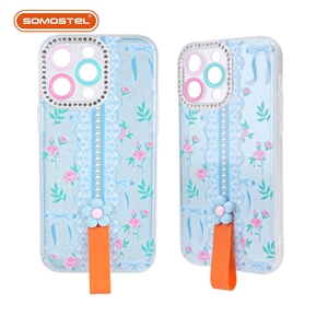 <span class=keywords><strong>เคส</strong></span>โทรศัพท์ทันสมัยฝาครอบป้องกันลายดอกไม้พร้อมเชือกนิ้วสำหรับ iPhone 17 16 15 14 13 por MAX estuches Para celulares - Product Image 5