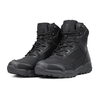 Bottes Tactiques d'Extérieur Légères, Antidérapantes avec Durabilité Militaire, pour Tous Terrains et Usage Professionnel
