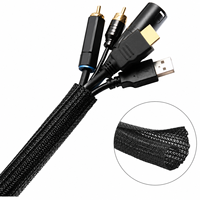 Funda Trenzada de PET Colorida de la Marca DEEM al por Mayor, con Clasificación de 1KV, Patrón Personalizado, Funda Expandible para Cables, Cubierta para Gestión de Cables