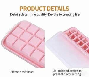 Bac à glaçons en silicone de qualité alimentaire pour un usage domestique, mini glaçons carrés pour les boissons glacées DIY - Product Image 5