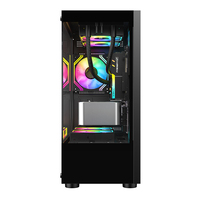 Boîtier d'ordinateur MATX et tours en verre trempé tour moyenne personnalisé Boîtier d'ordinateur Boîtier de jeu Étui Micro Atx Étui pour PC avec ventilateurs