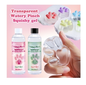 Nguyên liệu gel silica lỏng TIMESRUI để làm đồ chơi mềm dẻo 1:1, <span class=keywords><strong>silicon</strong></span> lỏng <span class=keywords><strong>t</strong></span>ự làm đồ chơi, cao su AB, gel mềm TABA - Product Image 1