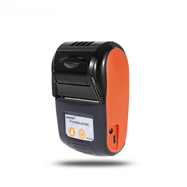 Portable 58mm Mini Thermal Receipt Printer Wireless USB+BT Interface 203DPI 1500mAh Battery Thermal Receipt Compatible Stock