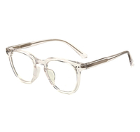 Lunettes anti-lumière bleue de haute qualité unisexes, monture carrée TR90, gris transparent, montures de lunettes pour femmes, lunettes rétro pour hommes