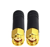 Antenne WiFi Mini Omnidirectionnelle Double Bande 2.4GHz 5.8GHz 30mm Droite en Caoutchouc Courte, Vente en Gros Usine