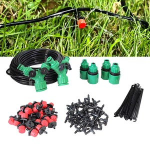 <span class=keywords><strong>Kit</strong></span> d'arrosage <span class=keywords><strong>goutte</strong></span>-à-<span class=keywords><strong>goutte</strong></span> automatique pour légumes et fleurs, tuyau de <span class=keywords><strong>50m</strong></span>, pour jardin domestique, rouge réglable - Product Image 2