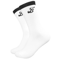 Chaussettes de sport en coton, Logo personnalisé, broderie Jacquard, pour homme, nouvelle mode