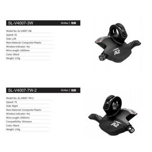 A2 אופניים משמרת מנוף 3*7/8/9/10 מהירות mtb מהירות mtb הקדמי ואופניי הר אופני משנה חיוג פיצול אצבע - Product Image 6